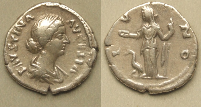 Faustina Junior, Juno denarius